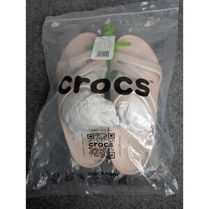 Crocs Kadee II Shimmer Strappy Sandals PINK Slides Flip Flops‎ Women's Size 10